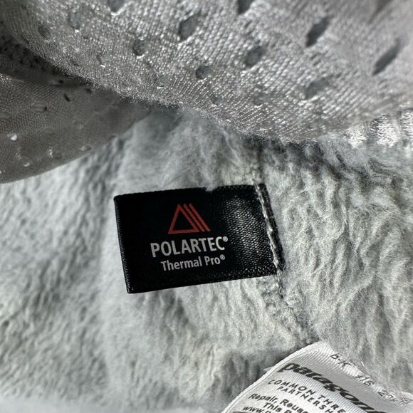 Patagonia Women's Re-Tool Medium Snap-T Pullover Gray & Coral Polartec Thermal - Picture 12 of 14